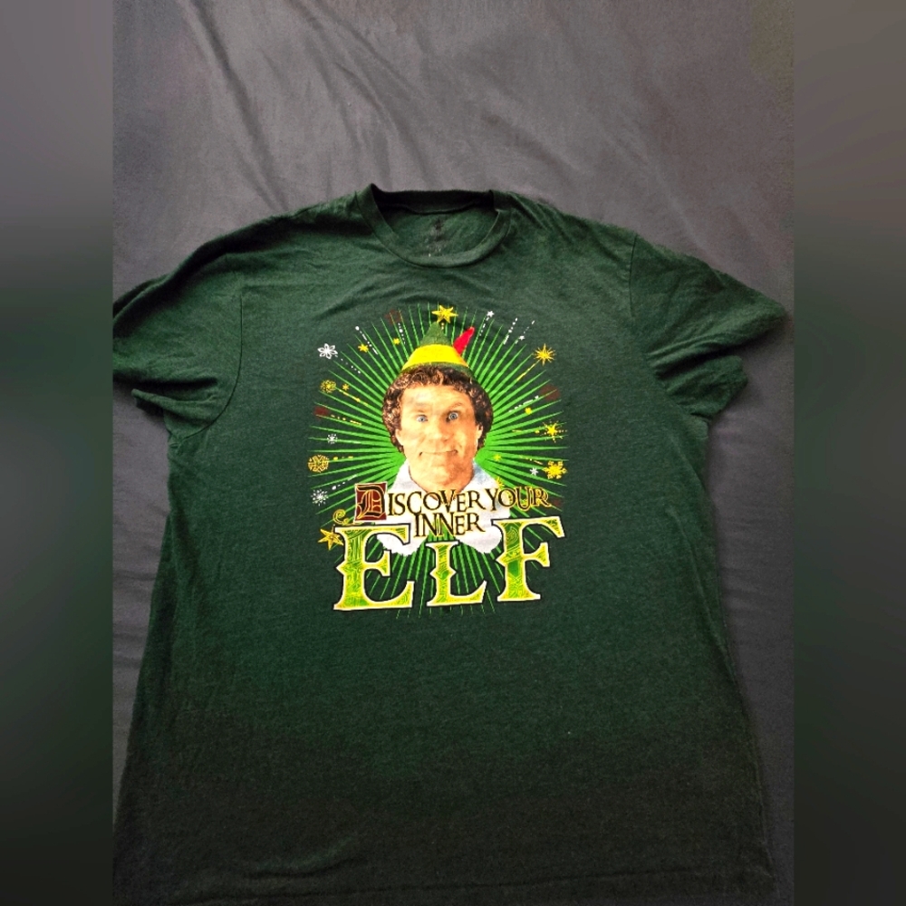 Green Graphic Tee - Discover Your Inner Elf